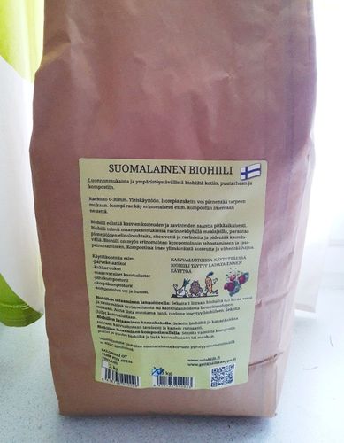 Suomalainen biohiili 10l - raekoko 0-30 mm